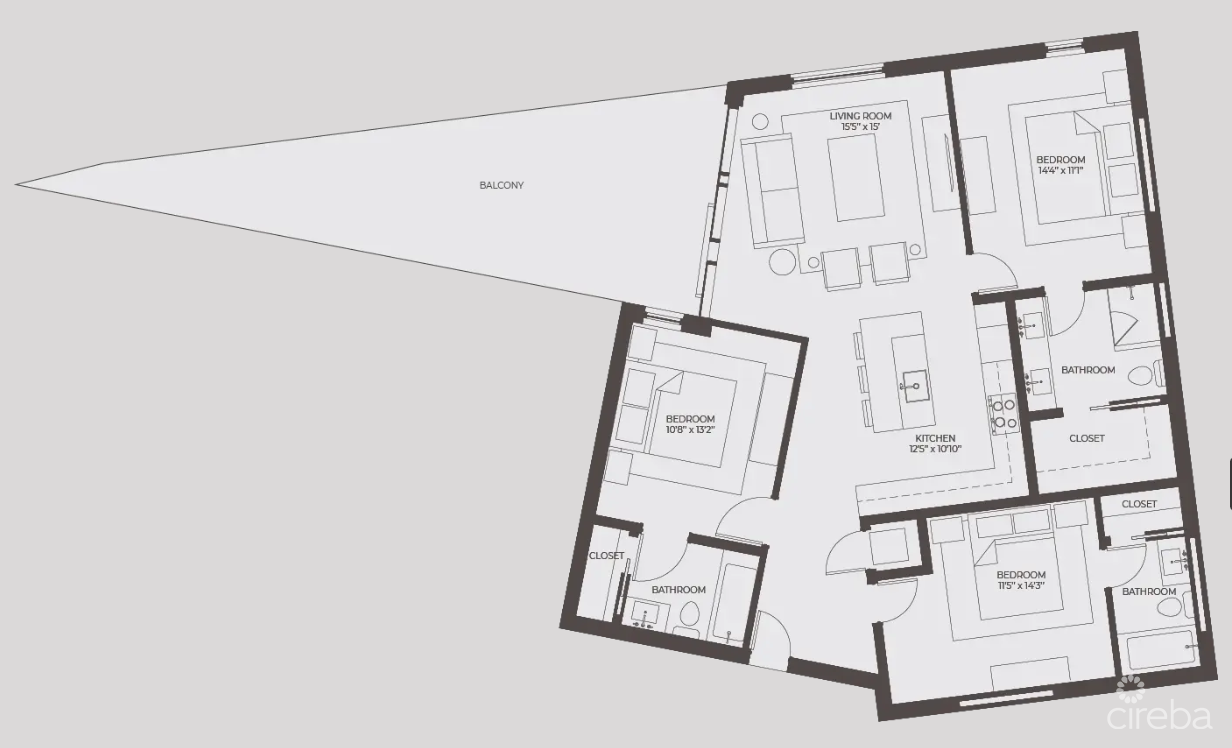 POINT WEST UNIT #1 – THREE BED OCEAN VIEW