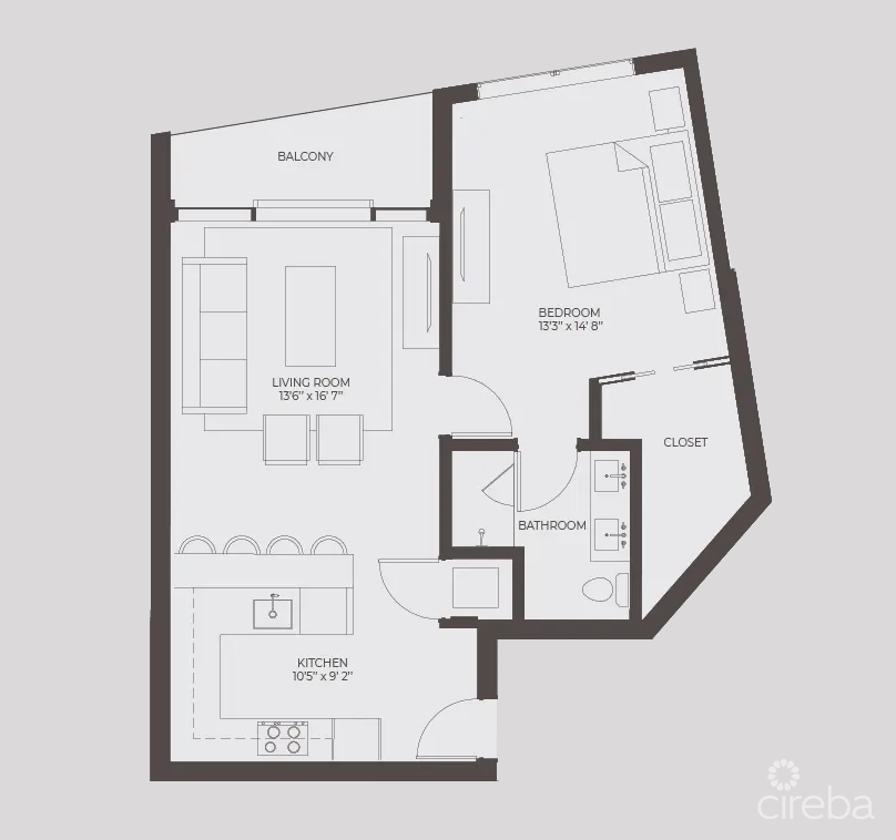 POINT WEST UNIT #10 – ONE BED GARDEN VIEW