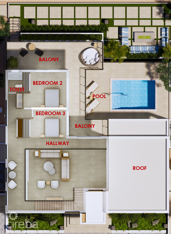 0.46 ACRES OF WHITE SANDY BEACH