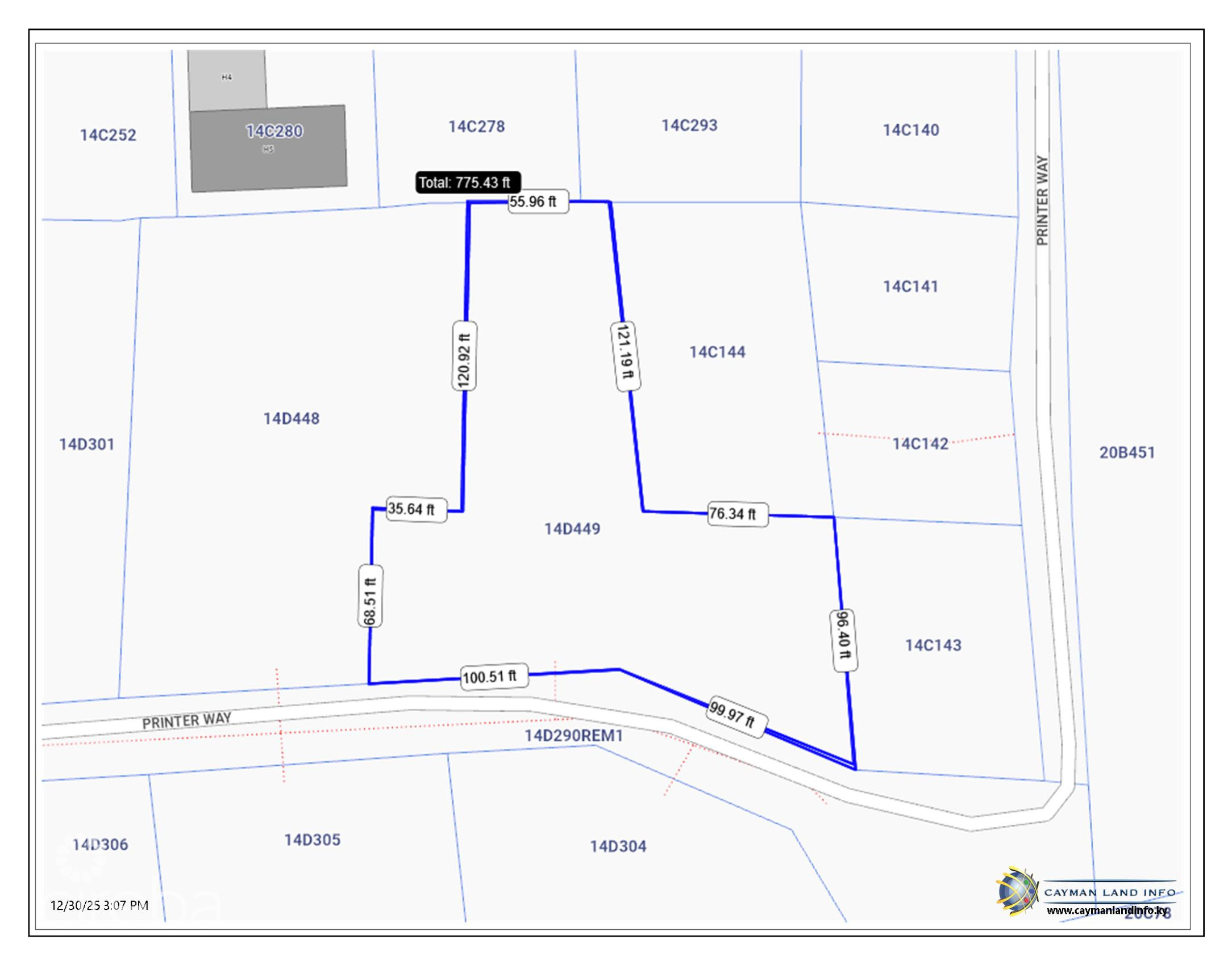 COMMERCIAL PARCEL OFF PRINTER WAY