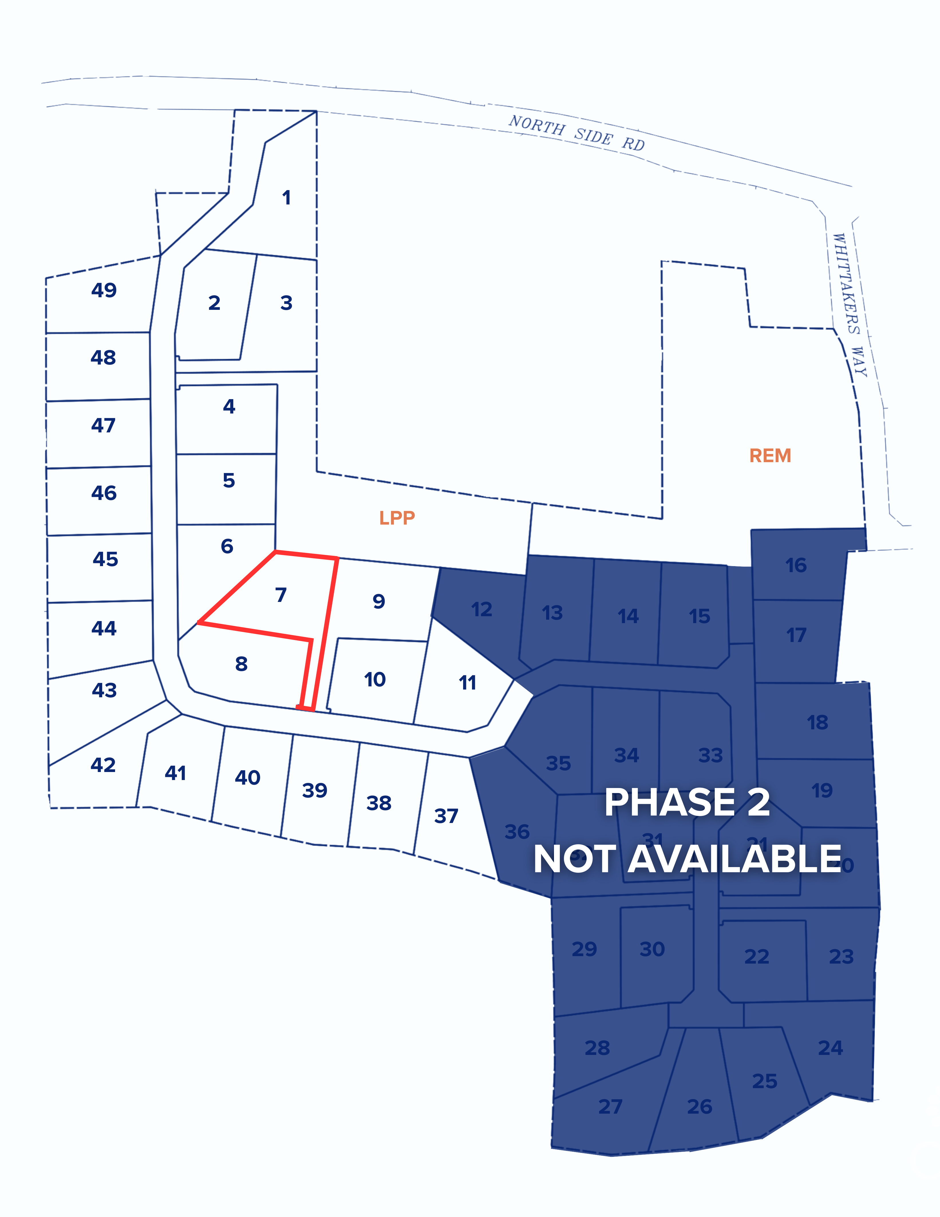 TRUE NORTH ESTATES, NORTH SIDE – LOT 7