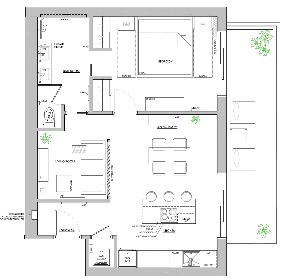 ONE GT PENTHOUSE LARGE ONE BEDROOM PLUS DEN