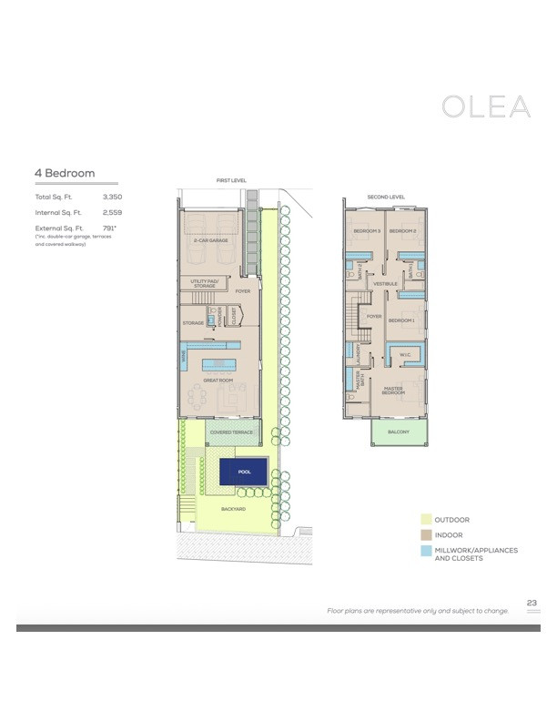 OLEA 123 – 4 BEDROOM CANAL FRONT DUPLEX/FAMILY HOME