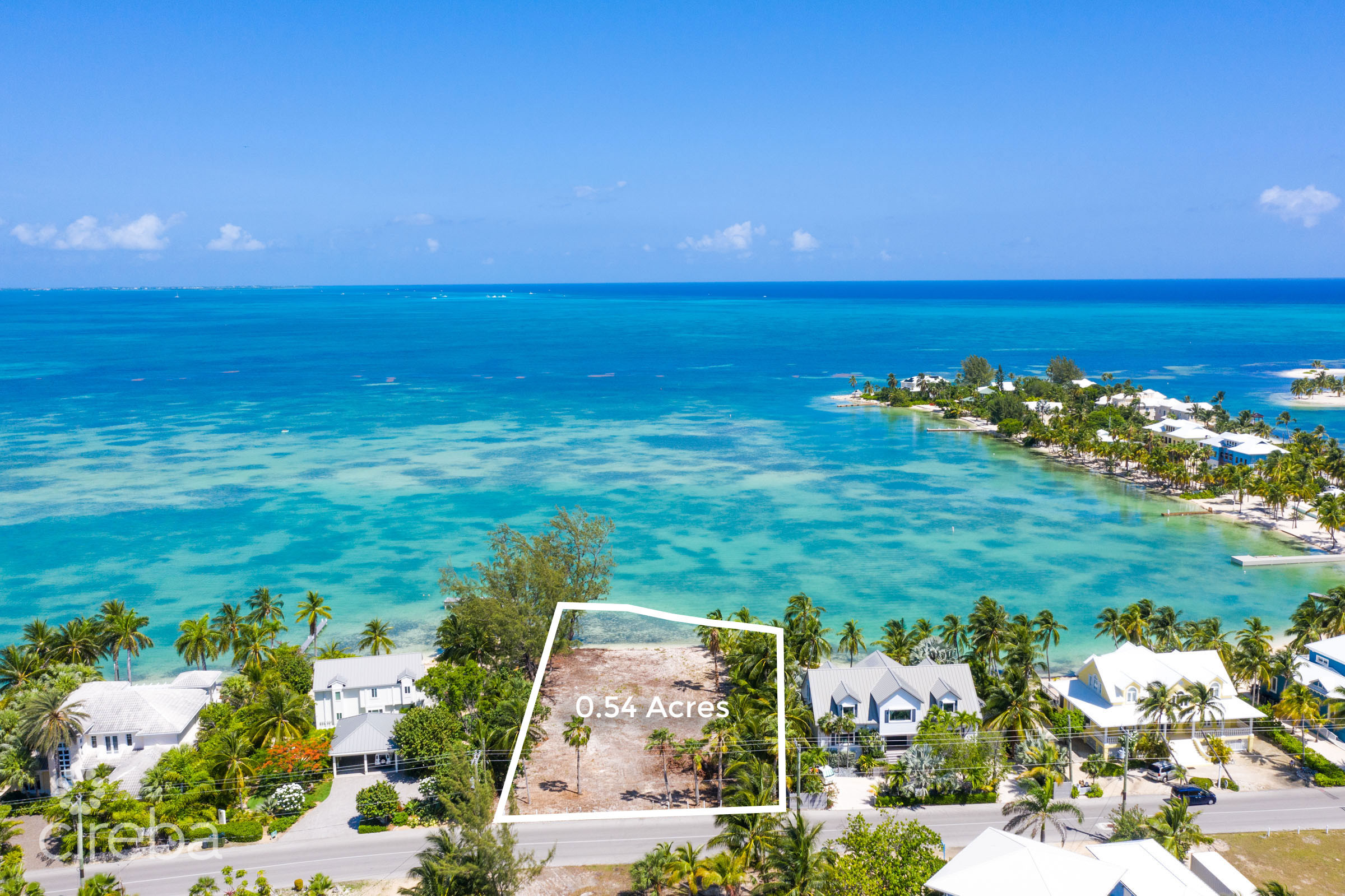 Water cay road 0.54 acres, oceanfront land